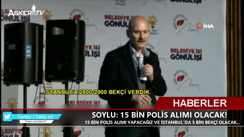 SOYLU: 15 BİN POLİS ALIMI OLACAK!