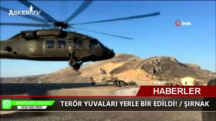 Terör Yuvaları Yerle Bir Edildi! ŞIRNAK