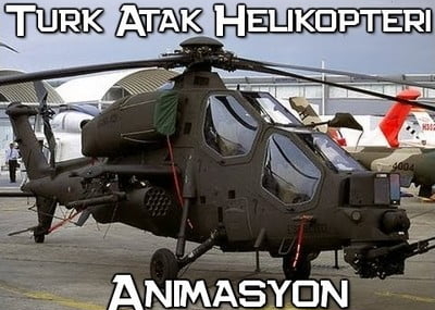 Türk ATAK Helikopteri Animasyon