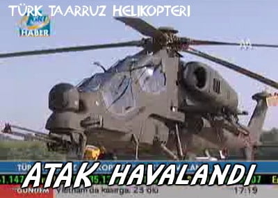 Türk taarruz helikopteri ATAK havalandı