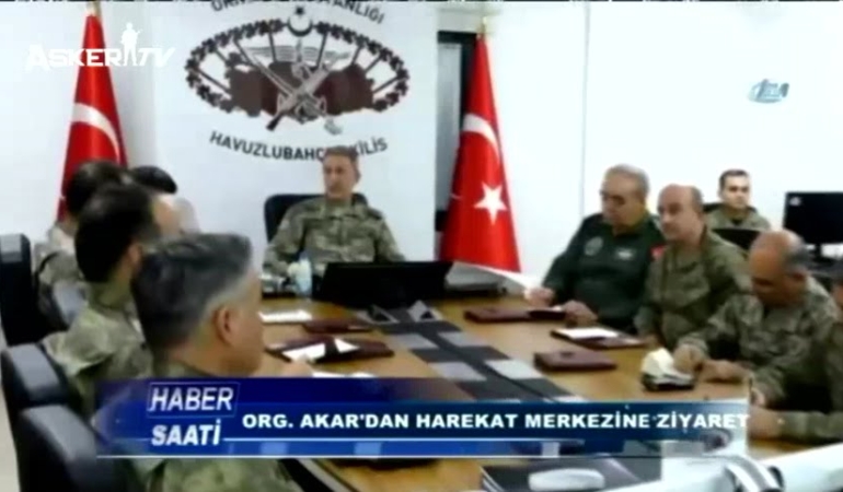 Org. Akar Özel Kuvvetler Harekat Üssünü ziyaret etti (Fırat Kalkanı)