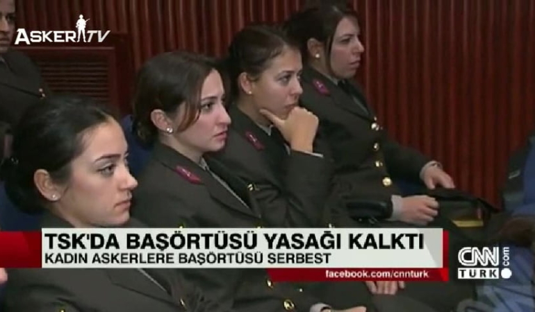 TSK’da başörtüsü yasağı kalktı