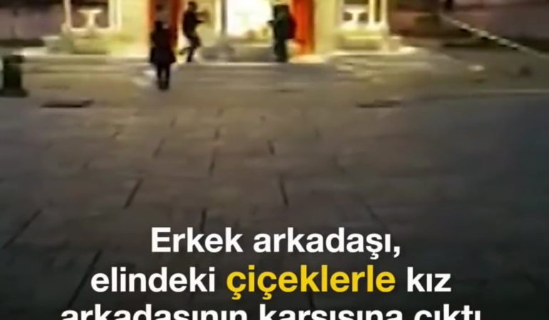 ‘Bomba’ gibi evlenme teklifi!