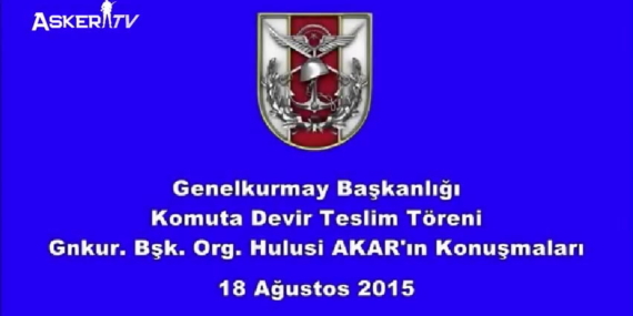 Genelkurmay Başkanlığı Komuta Devir Teslim Töreni