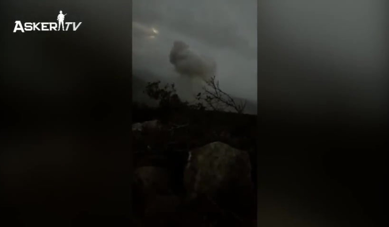 Şehit verdiğimiz tepede çatışma anları kamerada