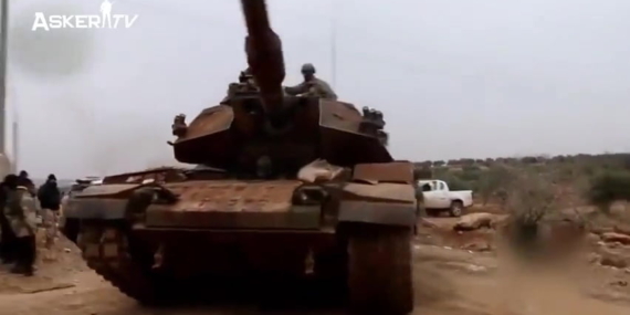 Türk M60T Sabra tanklarının DEAŞ’ı vurduğu görüntüler