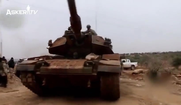 Türk M60T Sabra tanklarının DEAŞ’ı vurduğu görüntüler