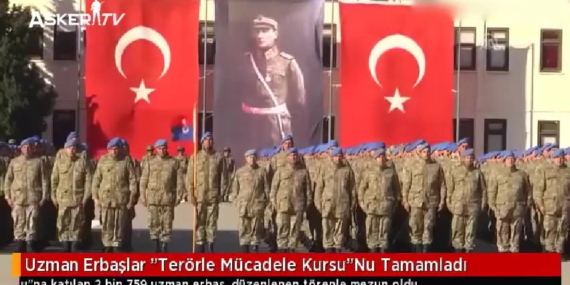 Uzman Erbaşlar Terörle Mücadele Kursunu Bitirdi