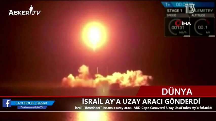 israil-aya-uzay-araci-gonderdi