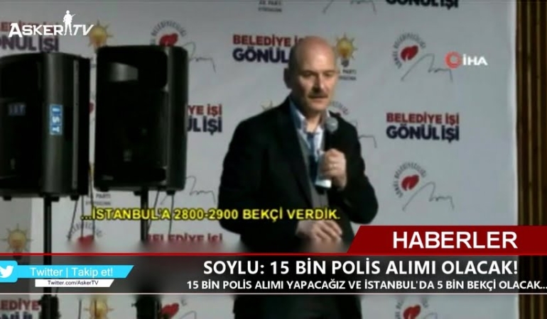 SOYLU: 15 BİN POLİS ALIMI OLACAK!
