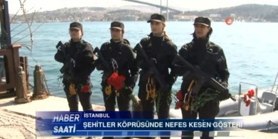 15 Temmuz Köprüsü’nde Kadın Komandoların Gösterisi!