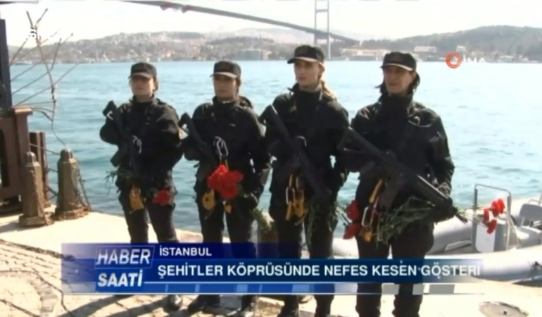 15 Temmuz Köprüsü’nde Kadın Komandoların Gösterisi!