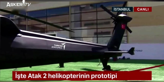 ATAK-2 Helikopterinin Prototipi Savunma fuarı IDEF Görüntüleri