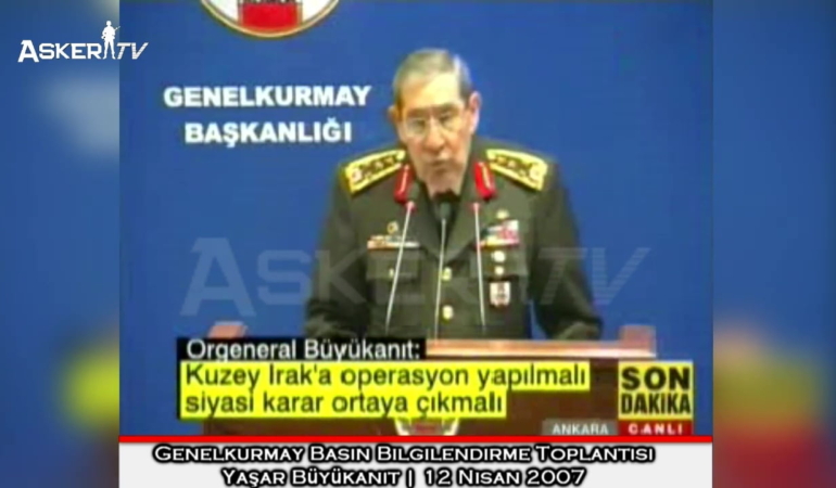 Genelkurmay Basın Bilgilendirme Toplantısı | Yaşar Büyükanıt | 12 Nisan 2007