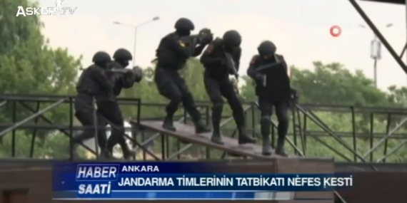 JÖAK Timlerinin Tatbikatı Nefes Kesti