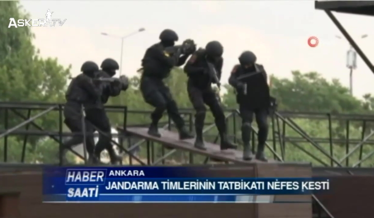 JÖAK Timlerinin Tatbikatı Nefes Kesti