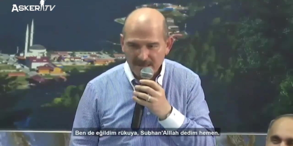 Süleyman Soylu’nun Bayram Namazı Açıklaması