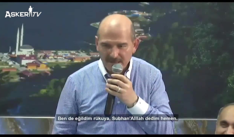 Süleyman Soylu’nun Bayram Namazı Açıklaması