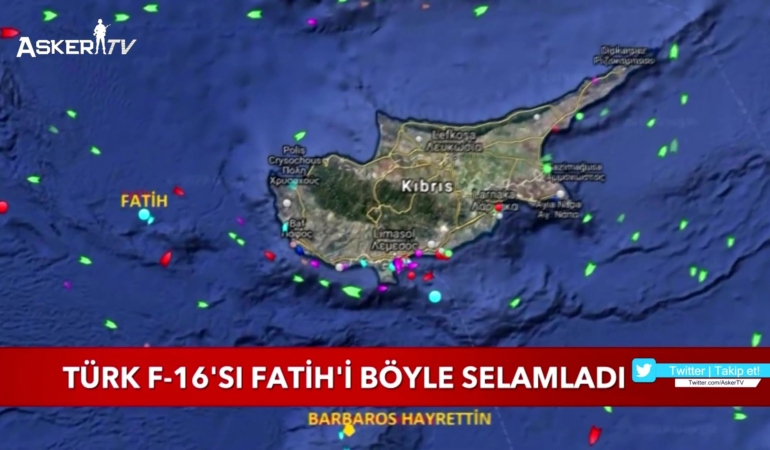 Türk F-16’sı FATİH’i Böyle Selamladı!