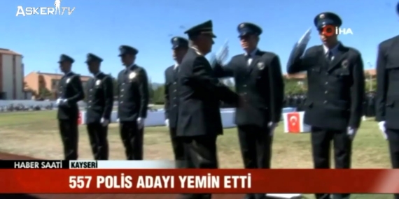 557 Polis Adayı Yemin Etti