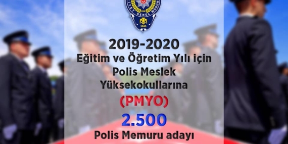 Polis Meslek Yüksekokullarına 2.500 Polis Memuru Adayı Alınacaktır