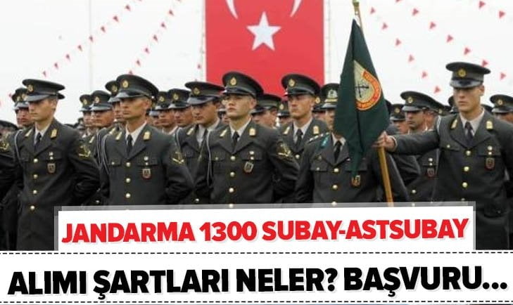 JANDARMA 1300 ERKEK ÖĞRENCİ ALACAK!