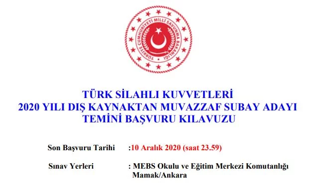 turk-silahli-kuvvetleri-2020-yili-dis-kaynaktan-muvazzaf-subay-adayi-temini-basvuru-kilavuzu