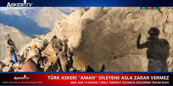 TÜRK ASKERİ “AMAN” DİLEYENE ASLA ZARAR VERMEZ
