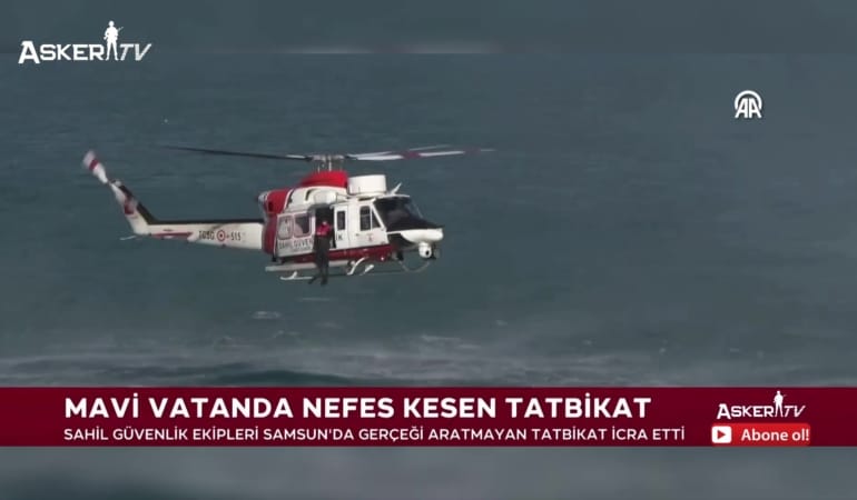Karadeniz’de Arama Kurtarma Tatbikatı: Sahil Güvenlik Komutanlığının Etkileyici Gösterisi