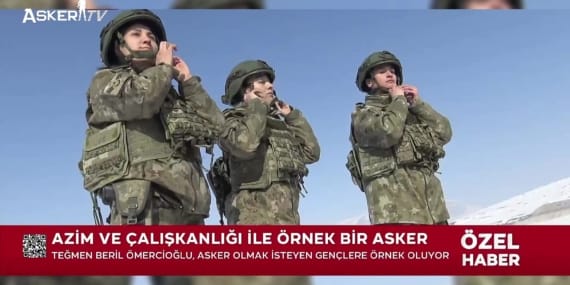 Hudut Kartalı Teğmen Beril Ömercioğlu: Vatan Aşkıyla Görev Başında