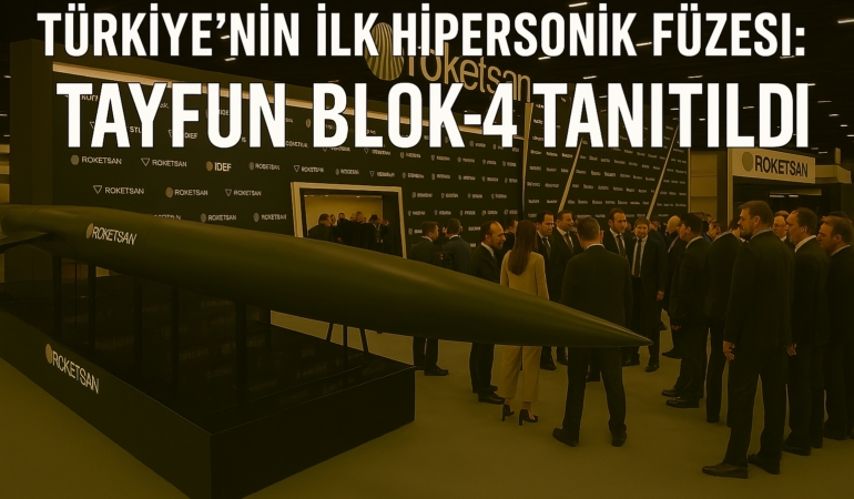 Türkiye’nin İlk Hipersonik Füzesi: Tayfun Blok 4 Tanıtıldı