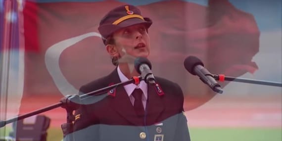JSGA J.Asb.Çvş. Büşra Tuğçe Kıraç Bayrak Şiiri (2022)
