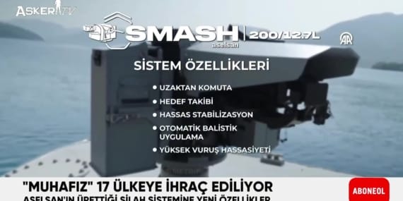 Muhafız (SMASH) Uzaktan Komutalı Silah Sistemleri: Deniz Platformlarında Yüksek Hassasiyet