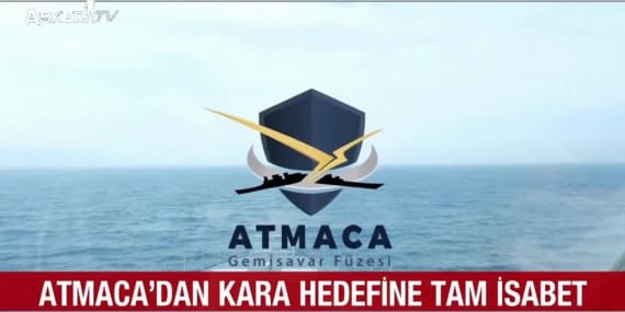 Atmaca Gemi Savar Füzesi Kara Hedefinde de Sahada Gücünü Gösterdi