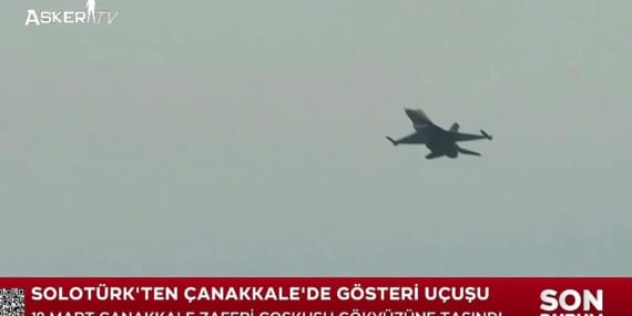 SOLOTÜRK’ten Çanakkale Semalarında Nefes Kesen Gösteri: 18 Mart Coşkusu Gökyüzüne Taşındı
