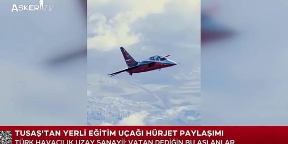 TUSAŞ’tan Yerli Eğitim Uçağı HÜRJET Paylaşımı