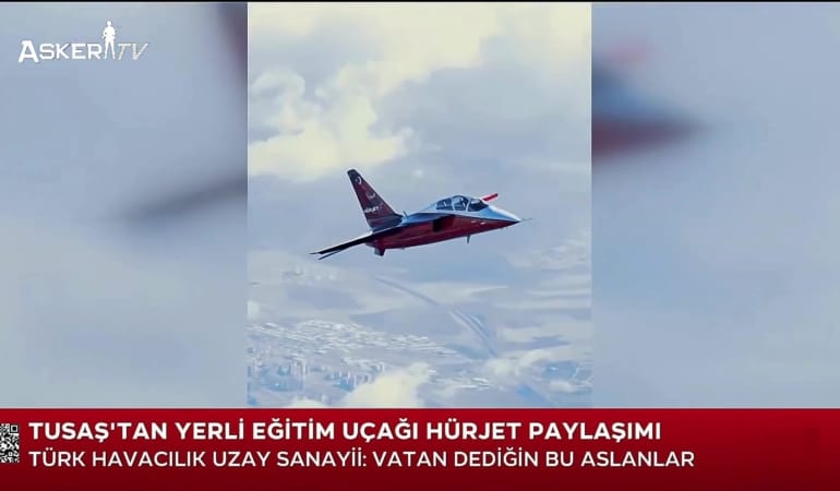 TUSAŞ’tan Yerli Eğitim Uçağı HÜRJET Paylaşımı