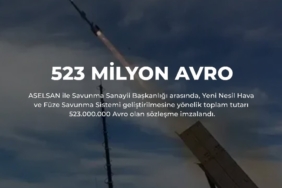 ASELSAN ve SSB arasında hava ve füze savunma sistemi sözleşmesi imzalandı