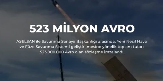 ASELSAN ve SSB arasında hava ve füze savunma sistemi sözleşmesi imzalandı