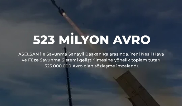 ASELSAN ve SSB arasında hava ve füze savunma sistemi sözleşmesi imzalandı