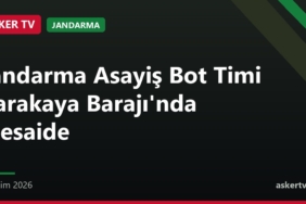 Jandarma Asayiş Bot Timi Karakaya Barajı'nda mesaide