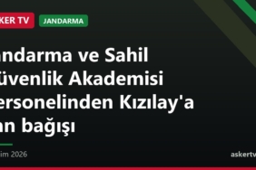 Jandarma ve Sahil Güvenlik Akademisi personelinden Kızılay'a kan bağışı