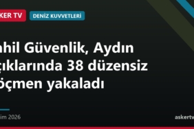 Sahil Güvenlik, Aydın açıklarında 38 düzensiz göçmen yakaladı