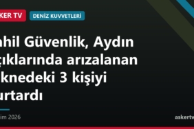 Sahil Güvenlik, Aydın açıklarında arızalanan teknedeki 3 kişiyi kurtardı