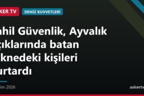 Sahil Güvenlik, Ayvalık açıklarında batan teknedeki kişileri kurtardı