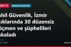 Sahil Güvenlik, İzmir açıklarında 30 düzensiz göçmen ve şüphelileri yakaladı