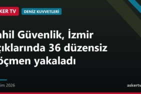 Sahil Güvenlik, İzmir açıklarında 36 düzensiz göçmen yakaladı