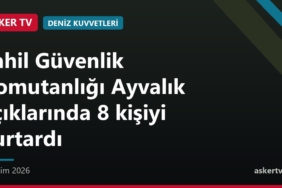 Sahil Güvenlik Komutanlığı Ayvalık açıklarında 8 kişiyi kurtardı
