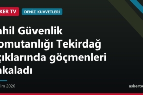 Sahil Güvenlik Komutanlığı Tekirdağ açıklarında göçmenleri yakaladı